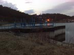 Stav hladiny 18.03.2012 - stavidlá pre vypúšťanie jazera Nováky