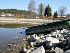 Stav hladiny 20.03.2012 - severovýchodný roh jazera Nováky
