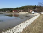 Stav hladiny 20.03.2012 - severozápadný roh jazera Nováky