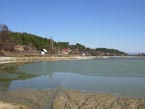 Stav hladiny 20.03.2012 - juhozápadný roh jazera Nováky pohľad smerom na Sever
