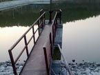 Stav hladiny 24.03.2012 - juhovýchodný roh jazera Nováky malé stavidlo